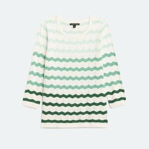 Stitch Fix 41 Hawthorn Grinda/Irene  Chevron Pointelle Sweater (XL)
